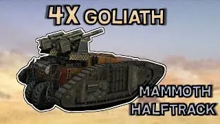 Quad Goliath Half Track Mammoth Build --  Crossout