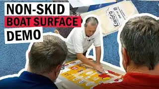 Amazing Non-Skid Boat Surfaces By Kiwigrip. DEMO'd