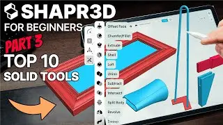 Furniture Design In Shapr3D For Beginners Part 3 - Modeling with SOLID TOOLS!