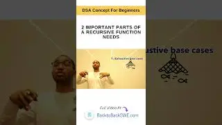 Important Coding Interview Concept | Parts of a Recursive Function #shorts #datastructures