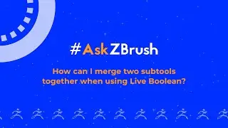 #AskZBrush - How can I merge two subtools together when using Live Boolean?