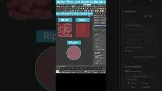 Exploring Noise, Wave, and Ripple Modifiers in 3ds Max #shorts #3dsmax #learning