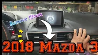 2018 Mazda 3 How to remove the radio step by step easy