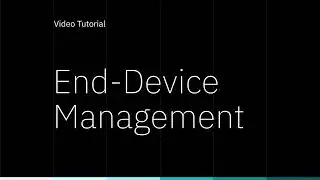 LoRaWAN Network Server - End-Device Management