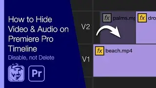 How to Hide Video & Audio on Premiere Pro Timeline (Disable, not Delete)