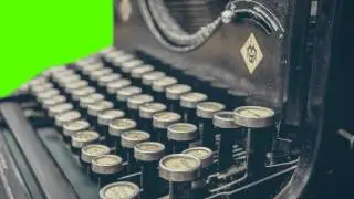 Vintage Printed Machine - Green Screen Effects Footage Free