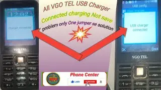 All VGO TEL how to USB Charger connected one jumper se problem solve#phone center 😉