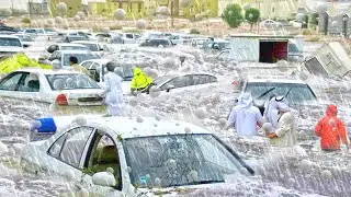Now Saudi Arabia! Flood hailstorms Swept Away Cars and Houses in Taif, Human moans