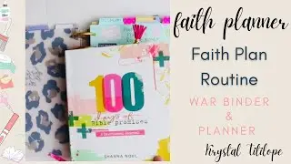 Faith planning routine | How I plan and use my war binder | Faith Planner Checklist | #faithplanner