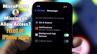 Fixed: Cant Allow Access To Microphone on iPhone Apps