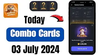 Hamster Kombat Daily Combo Card || 03 July 2024 Update || Collect 5 Million Coins