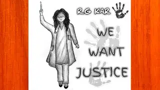 We want justice for moumita || R.G. Kar Hospital Doctor’s death || We want justice poster drawing