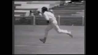 Dennis Lillee bowling Action Side on