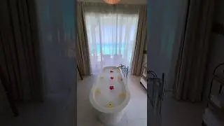 Bathroom with ocean view 😍🏝️ #maldives