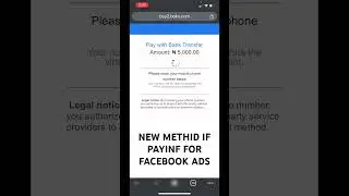 PAY FOR FACEBOOK ADS VIA BANK TRANSFER 