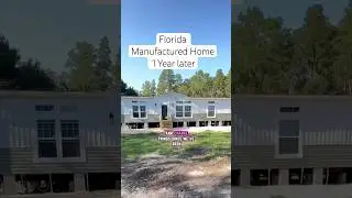 FLORIDA MANUFACTURED HOME 1 YEAR LATER 🏡 #prefab #modular #floridahomes #affordableliving