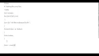 Part 33: Learning Programming (PHP Web Development) - Finding Array size with Count Function