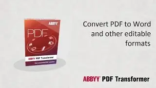 Convert PDF to Word and other editable formats