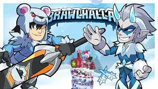 ☃️ Holly Jolly Brawlhallidays 2022 ❄️ + NEW Skins for Caspian & Jaeyun!! • 1v1 Gameplay