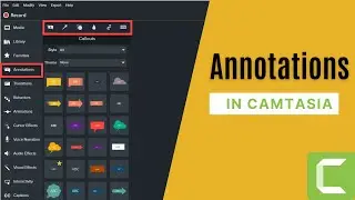 Camtasia Tutorial - How to use Annotations