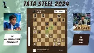 Rameshbabu Praggnanandhaa vs Anish Giri - Round 5 Tata Steel Chess 2024 || King Sacrifice