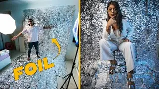 COVERED THE ROOM IN ALUMINIUM FOIL FOR A PHOTOSHOOT | Vlog_005 |