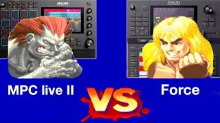 MPC Live II vs. Akai Force - Streetfighter style matchup