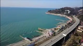ЖД Комфорт в Сочи, район Хоста  Недвижимость в Сочи с квадрокоптера