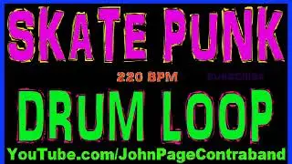 PRACTICE LOOP Skate Punk Drum 220 bpm Track Tool Fast