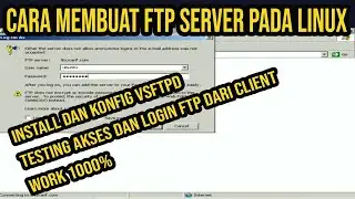 TUTORIAL CARA MEMBUAT FTP SERVER DENGAN LINUX UBUNTU SERVER