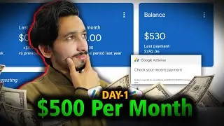 30 Days Challenge: Day 1 How to Make 500$ from Home Via AdSense Account | Arbitrage| Free Course