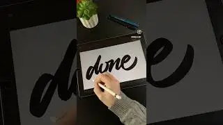 Hand lettering with 