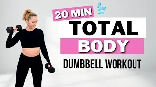 🔥20 Min Dumbbell Workout🔥Full Body Strength & Conditioning🔥ALL STANDING🔥NO JUMPING🔥NO REPEAT🔥