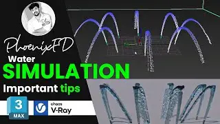 Phoenix fd water simulation tutorial, 3ds max tutorial for beginners in Tamil