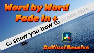 Word by Word Fade In Plus. Ali Abdaal style captions - DaVinci Resolve