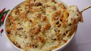 Baked Creamy Chicken Pasta By Recipes of the world