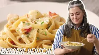 DELICIOUS LOBSTER PASTA RECIPE WITH CLAIRE SAFFITZ | DESSERT PERSON