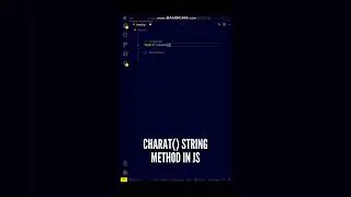 😋😋 JavaScript charAt() String Method Shorthand Technique! 