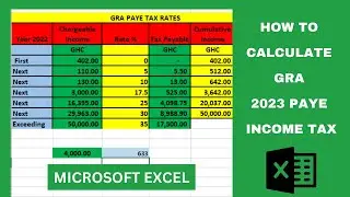 Easiest Way to Calculate GRA 2023 PAYE Income Tax in Excel