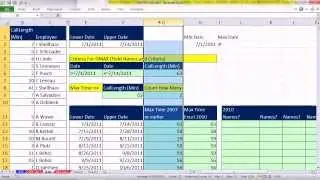 Excel Magic Trick 936: Extract Employee Names For Max Value on Given Date Period (Including Dups)