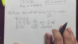 Factor f(x) into linear factors