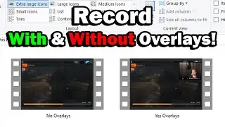 How To Record Without Overlays While Streaming or Recording! OBS Studio & StreamLabs OBS Guide