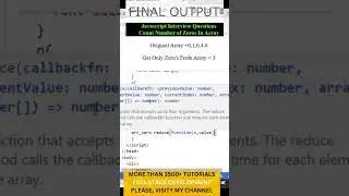 Array Interview Questions Javascript Find The Zeros