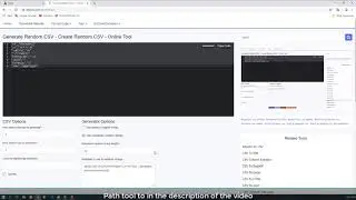 Generate Random CSV - Create Random CSV - Online Tool