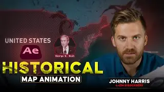 Historical Map Animation in After Effects | Edit like @johnnyharris United States Map Edit 2025