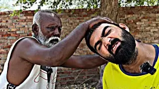 ASMR || OLD MAN BUT STRONG HEAD AND LEG MASSAGE | SATISFYING SOUNDS & NEW TECHNIQUES | #massage