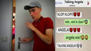 TALKING ANGELA STAAT VOOR MIJN DEUR!