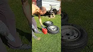 Как самому надеть резину  на диск без шиномонтажа #shortvideo #shorts