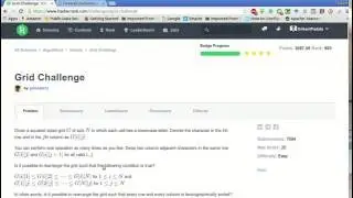 HackerRank | Grid Challenge Solution