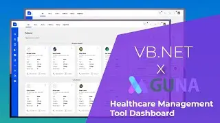 VB.NET - Healthcare Management Tool Dashboard - UI Modern Design - Guna.UI Framework | C#, VB.NET